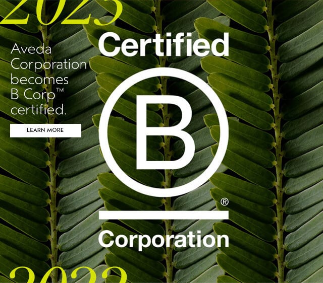 2023 Aveda Corporation becomes B Corp certified.