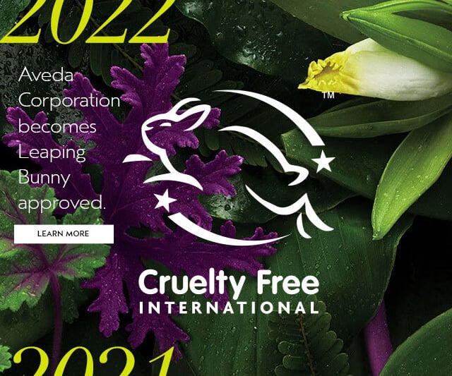 2022 Aveda Corporation becomes Leaping Bunny approved.
