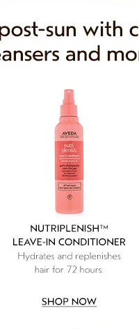 NUTRIPLENISH LEAVE-IN CONDITIONER Hydrates and replenishes hair for 72 hours.