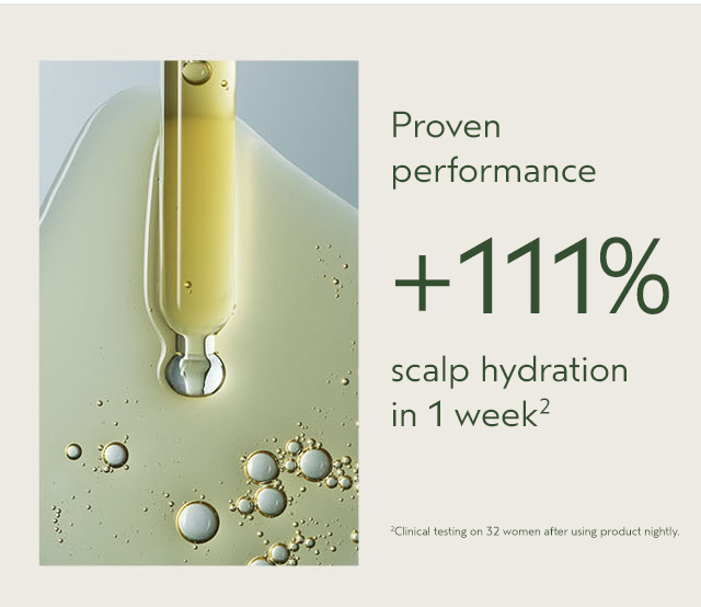 Proven performance +111% scalp hydration in 1 week