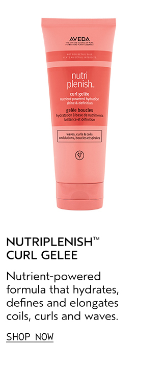 NUTRIPLENISH CURL GELEE Nutrient-powered formula that hydrates, defines and elongates coils, curls and waves.