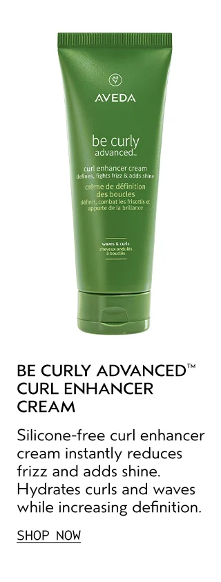 BE CURLY ADVANCED CURL ENHANCER CREAM Silicone-free curl enhancer cream instantly reduces frizz and adds shine. Hydrates curls and waves while increasing defintion.
