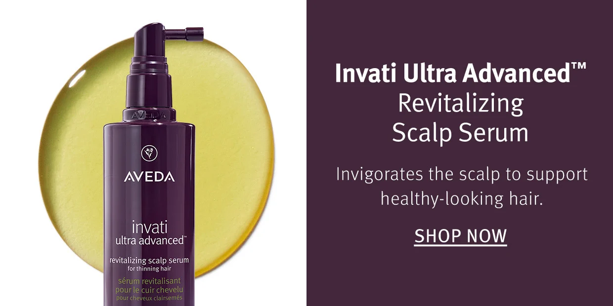 Invati Ultra Advanced Revitalizing Scalp Serum Invigorates the scalp to support healthy-looking hair.