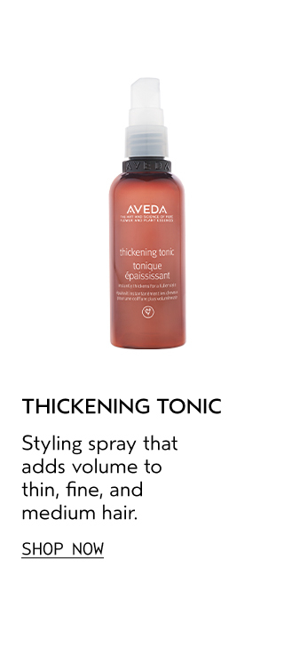 THICKENING TONIC Styling spray that adds volume to medium hair.