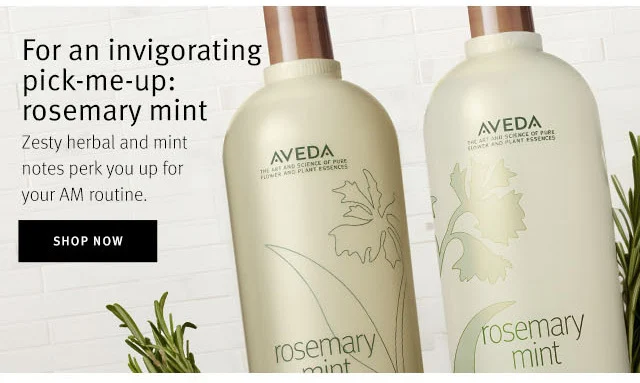 For an invigorating pick-me-up: rosemary mint