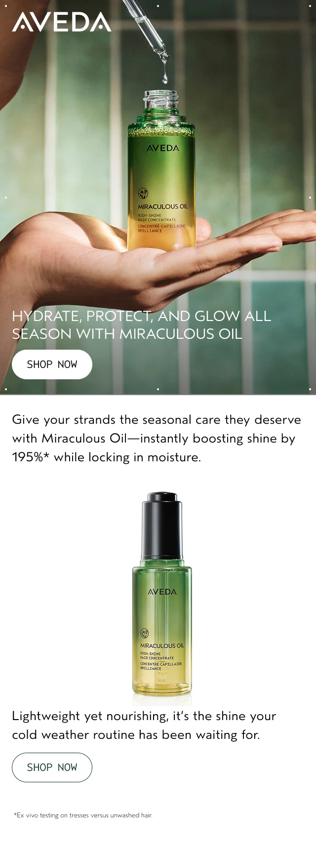 HYDRATE, PROTECT, AND GLOW ALL SEASON WITH MIRACULOUS OIL