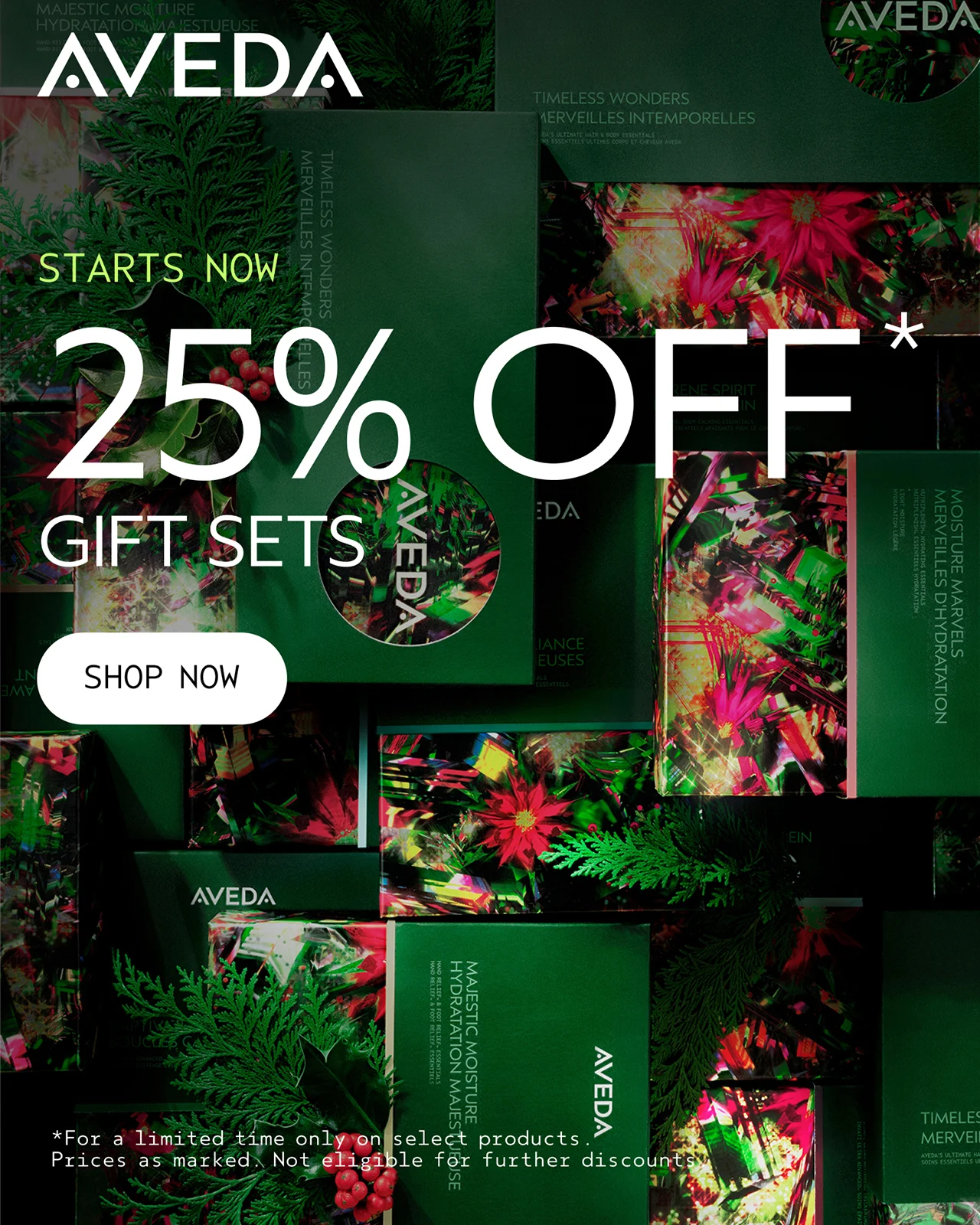 STARTS NOW 25% OFF GIFT SETS SHOP NOW