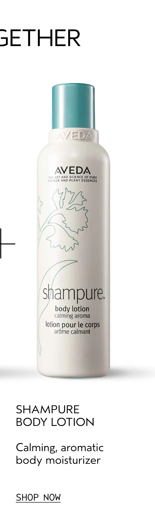 SHAMPURE BODY LOTION Calming, aromatic body moisturizer SHOP NOW