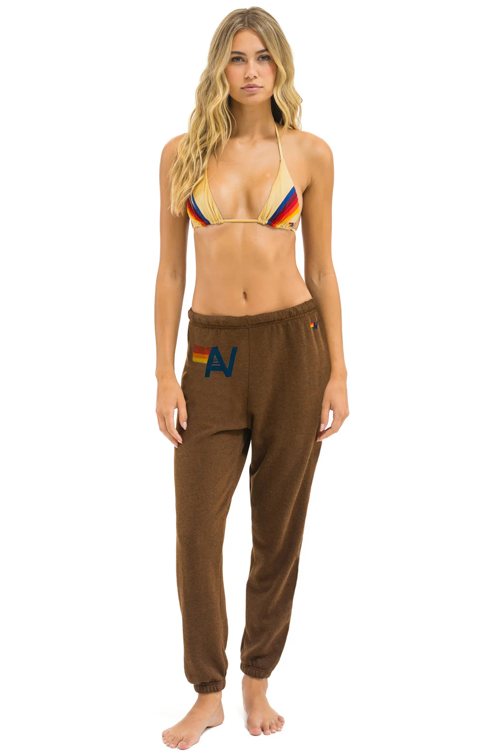 Image of LOGO SWEATPANTS - CHOCOLATE