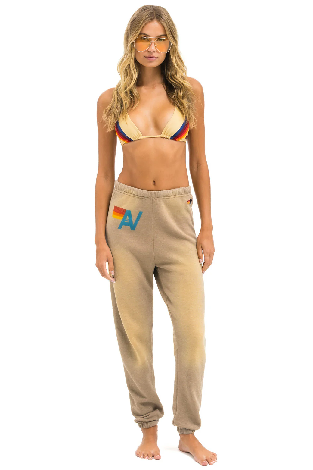 Image of VINTAGE LOGO SWEATPANTS - FADED TAN