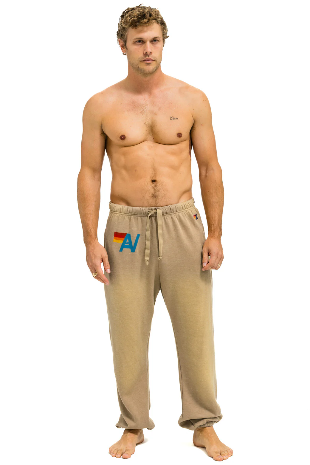 Image of VINTAGE LOGO SWEATPANTS - FADED TAN