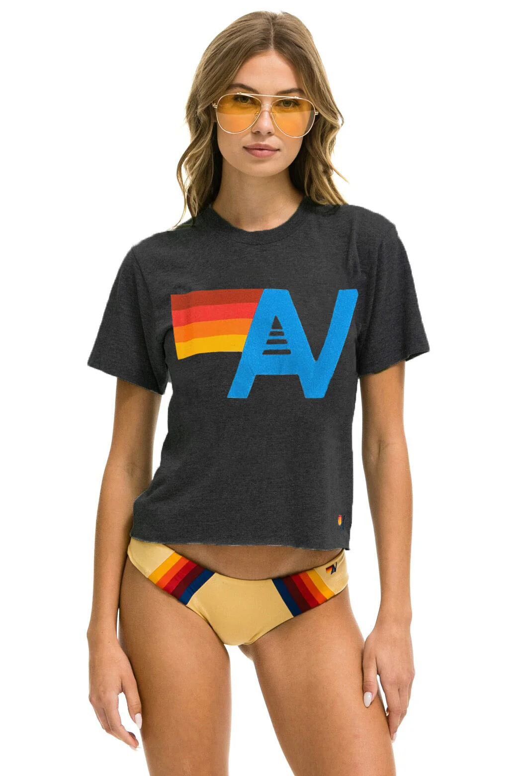 Image of LOGO BOYFRIEND TEE - CHARCOAL