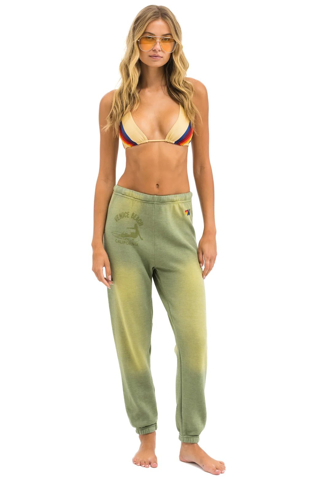 Image of VENICE SURFER SWEATPANTS - FADED ARMY