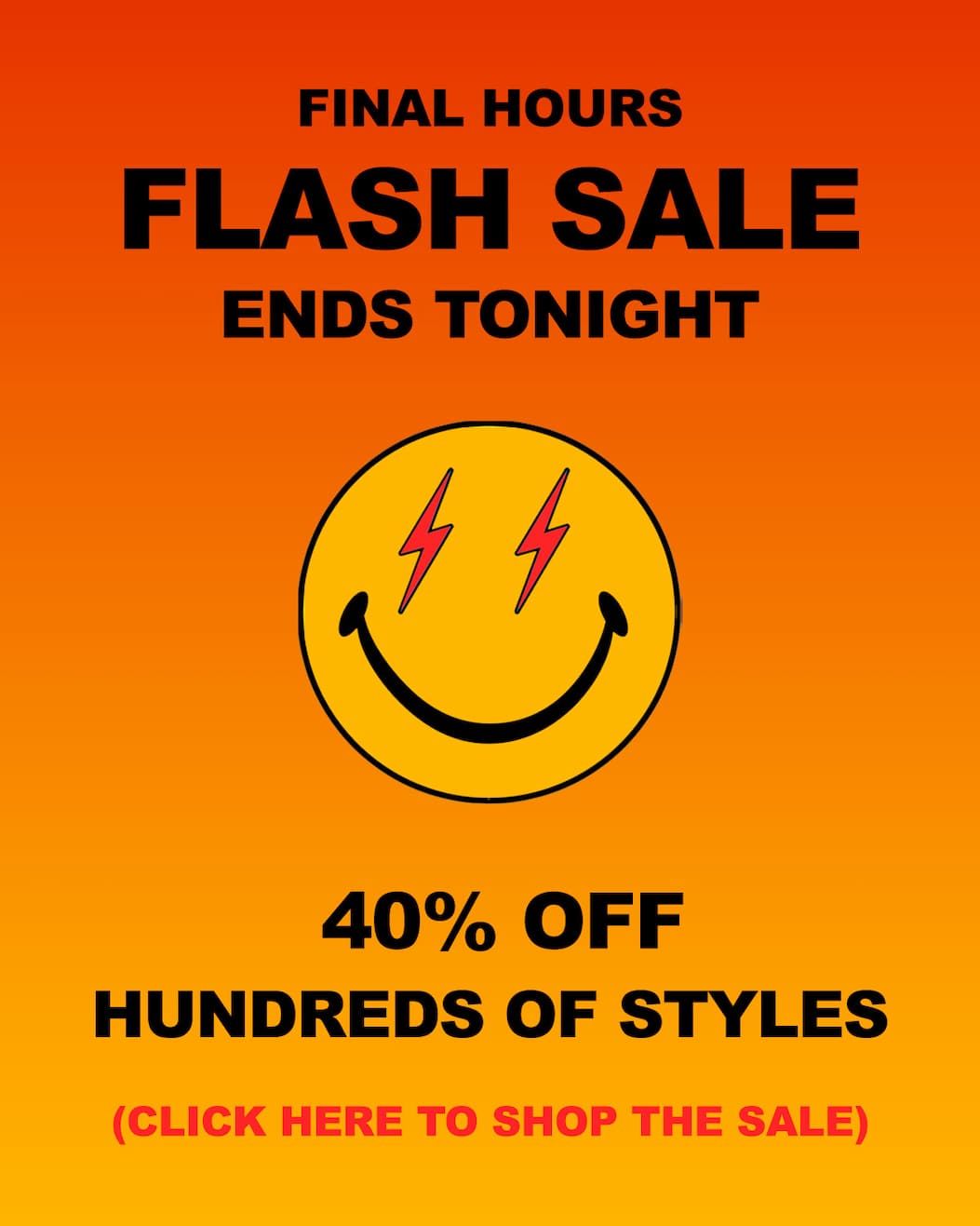 40% Off Flash Sale