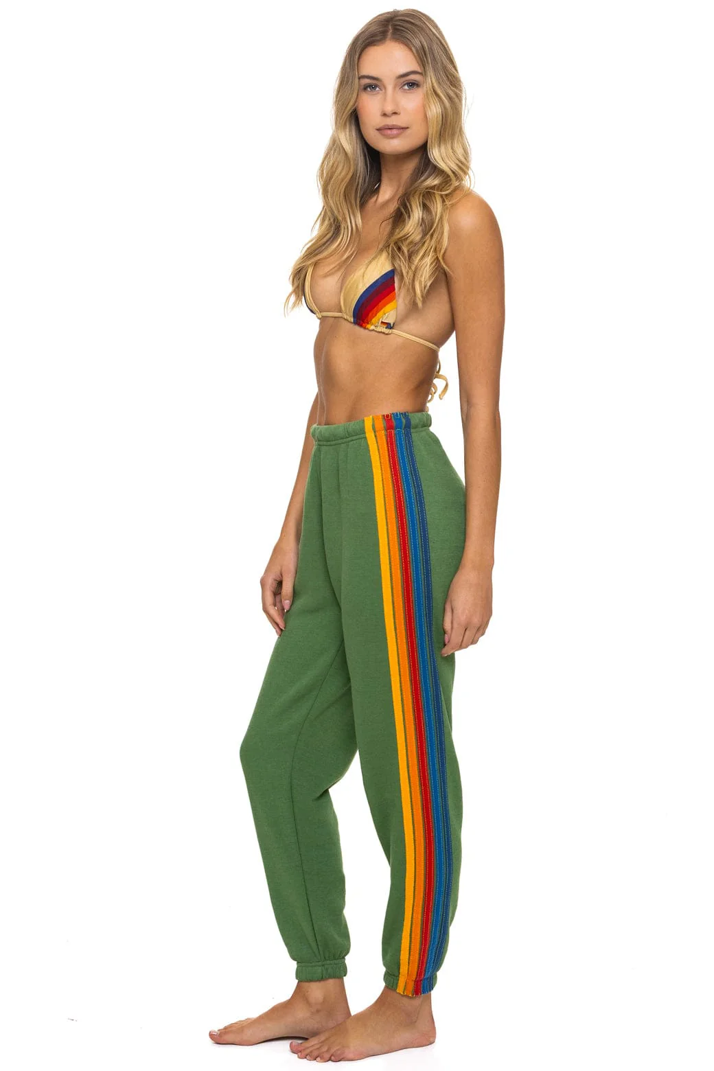 Image of 5 STRIPE SWEATPANTS - PALM