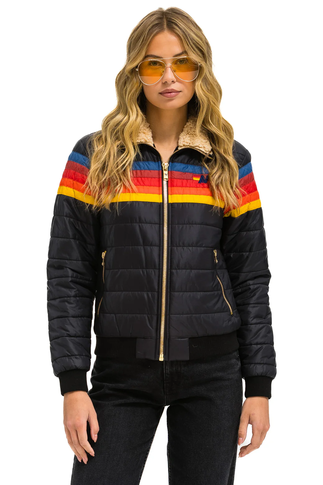 Image of 5 STRIPE JACKET -  BLACK