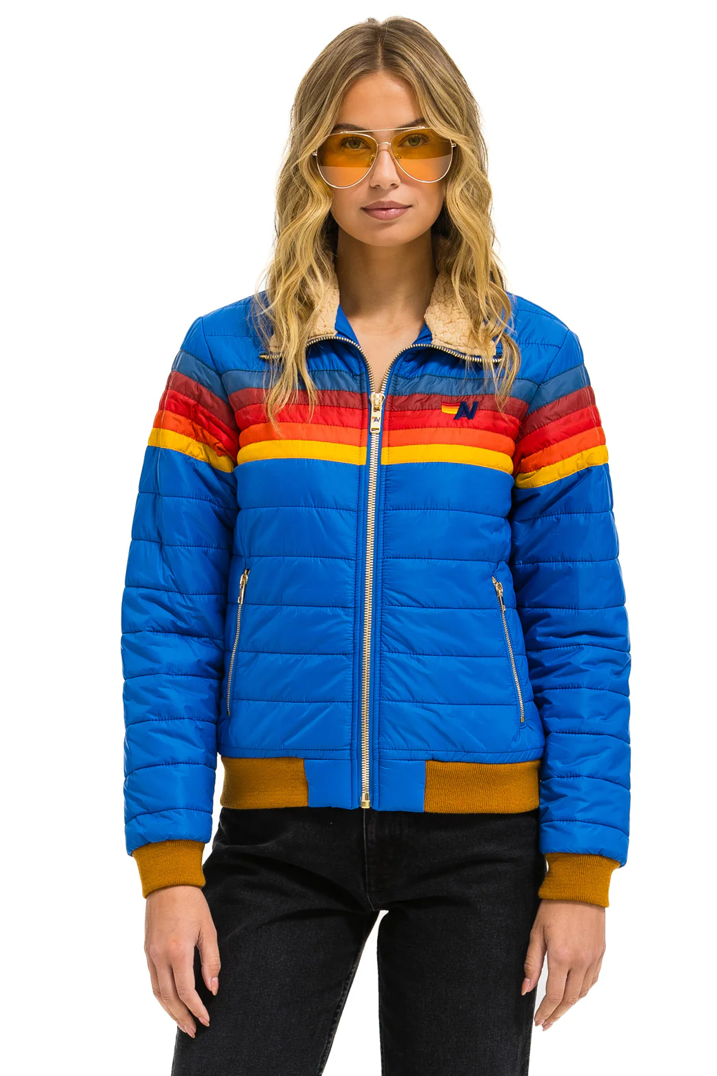 Image of 5 STRIPE JACKET - SNORKEL BLUE