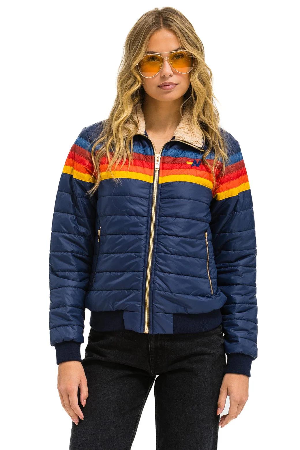 Image of 5 STRIPE JACKET - NAVY