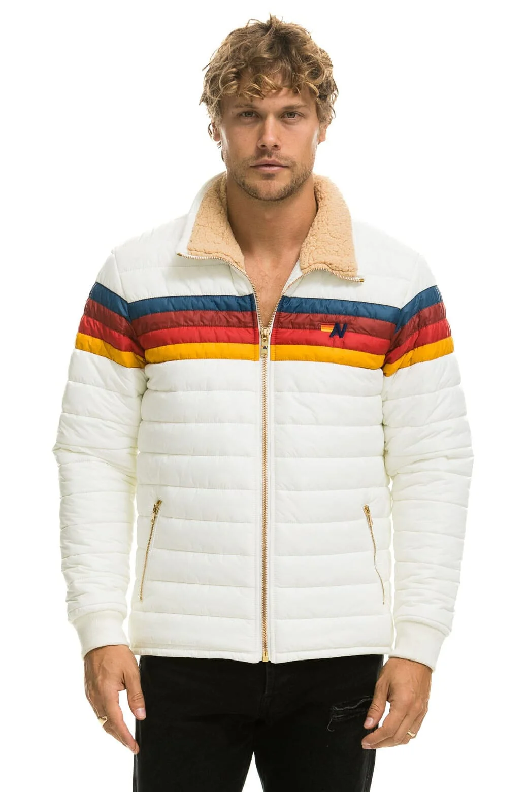 Image of 4 STRIPE JACKET -  WHITE