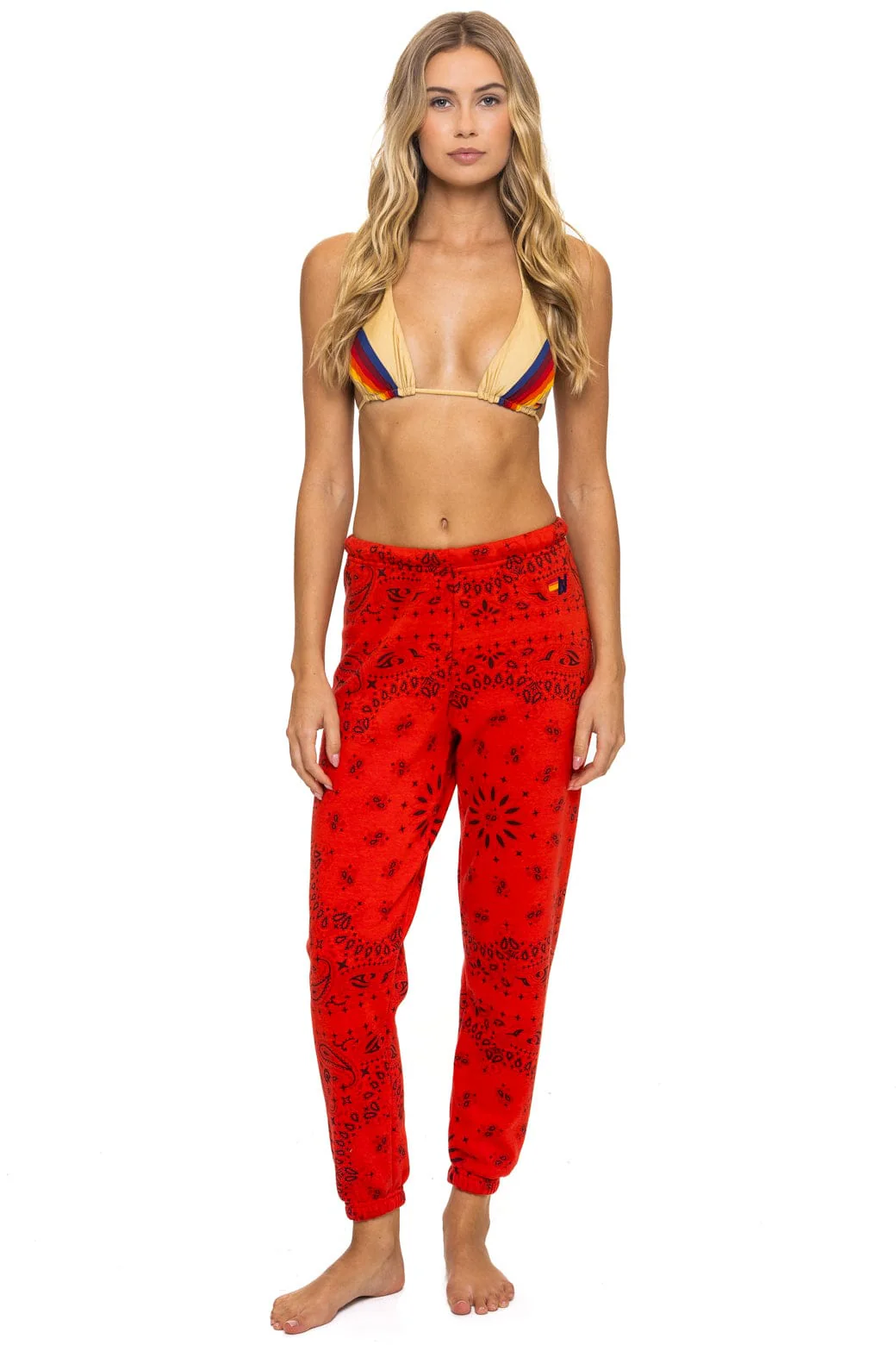 Image of BANDANA SWEATPANTS - RED