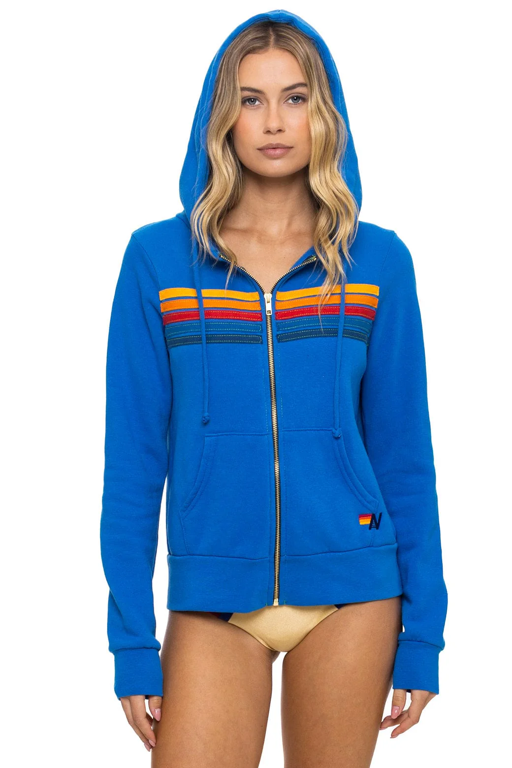 Image of 5 STRIPE HOODIE - ADVENTURE BLUE