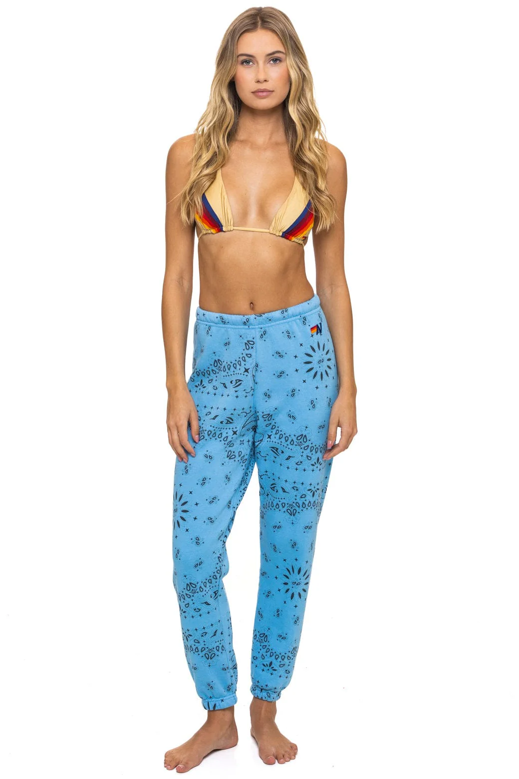 Image of BANDANA SWEATPANTS - SKY
