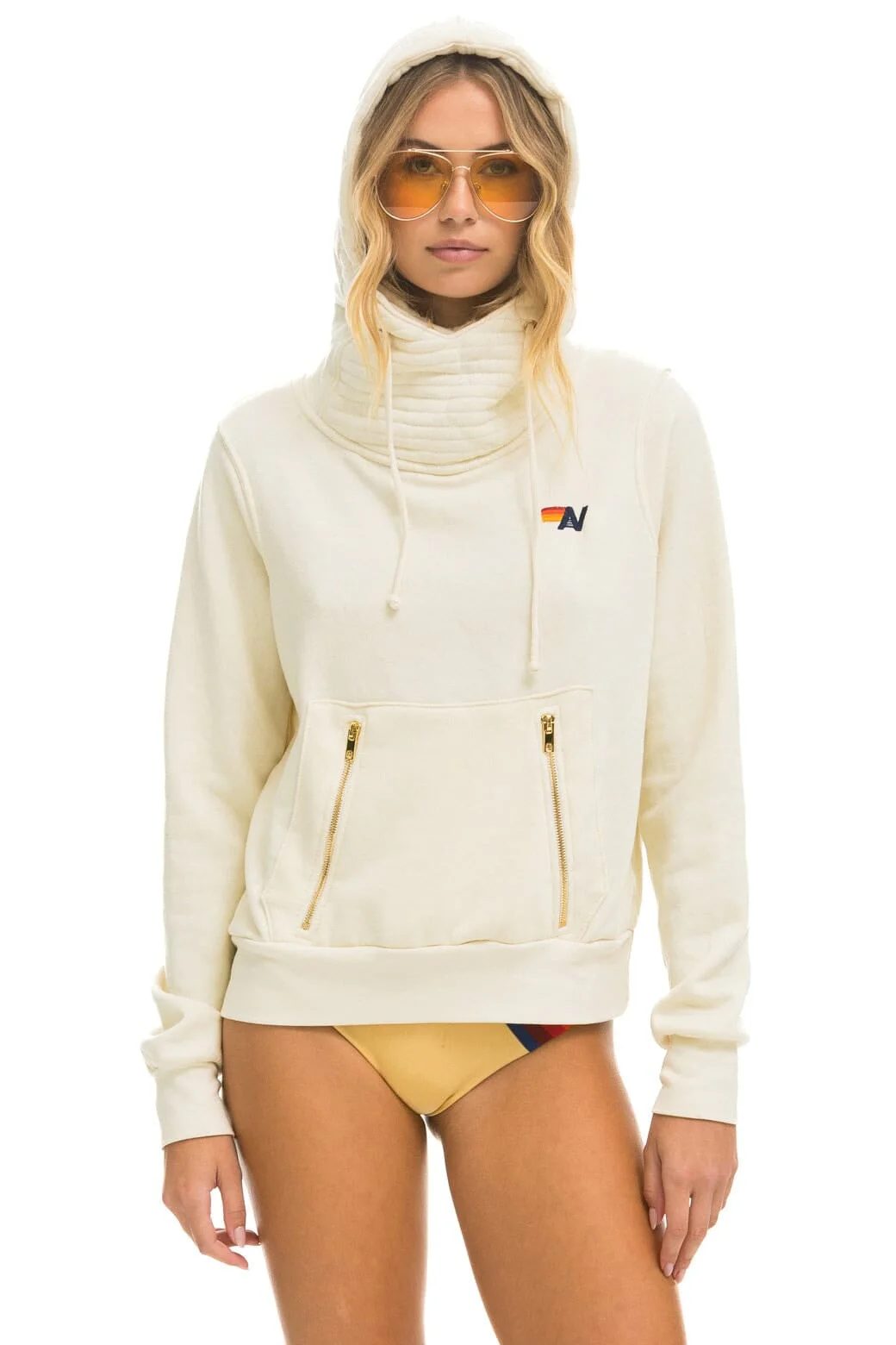 Image of NINJA PULLOVER HOODIE - VINTAGE WHITE