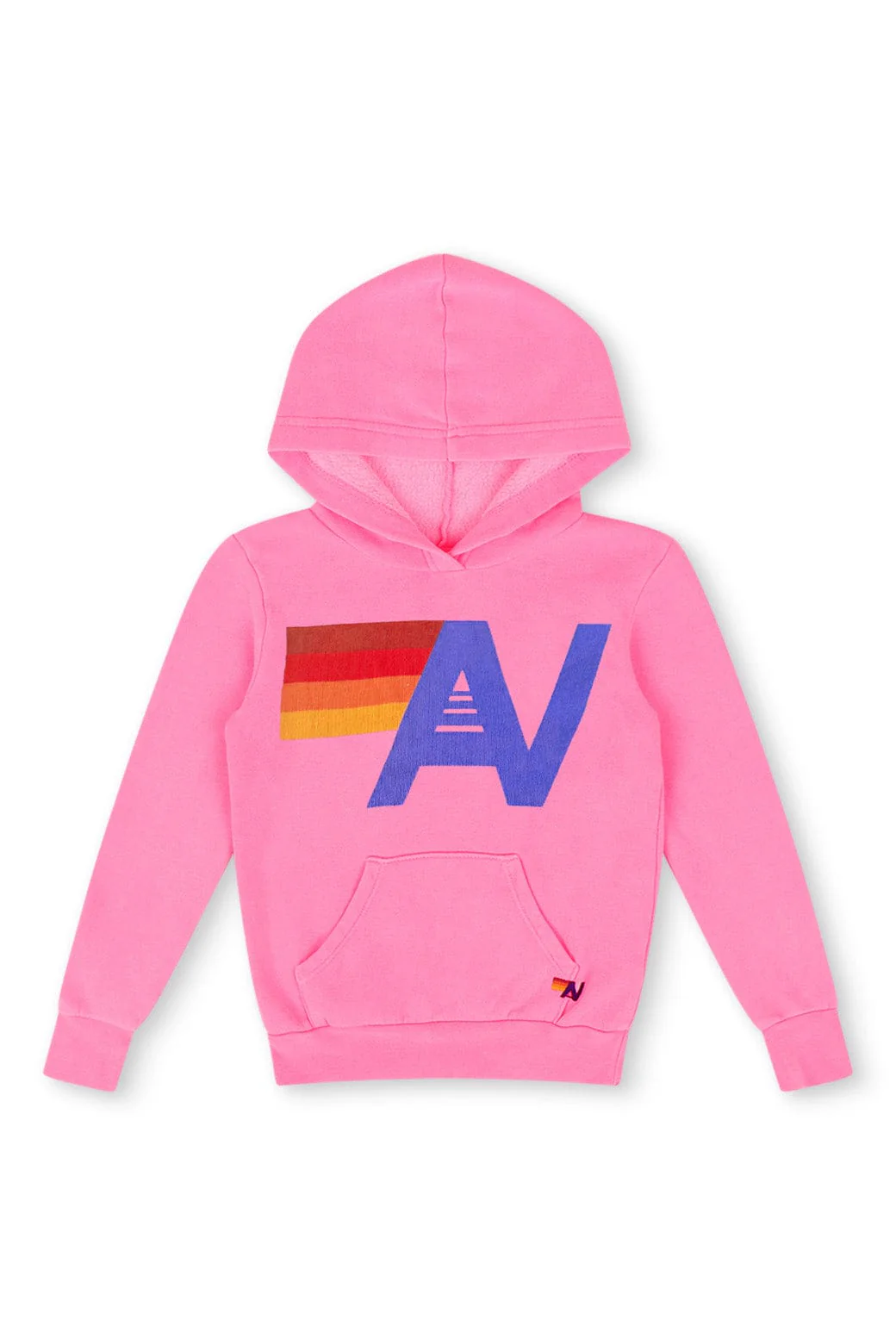 Image of KID'S LOGO  PULLOVER HOODIE - NEON PINK