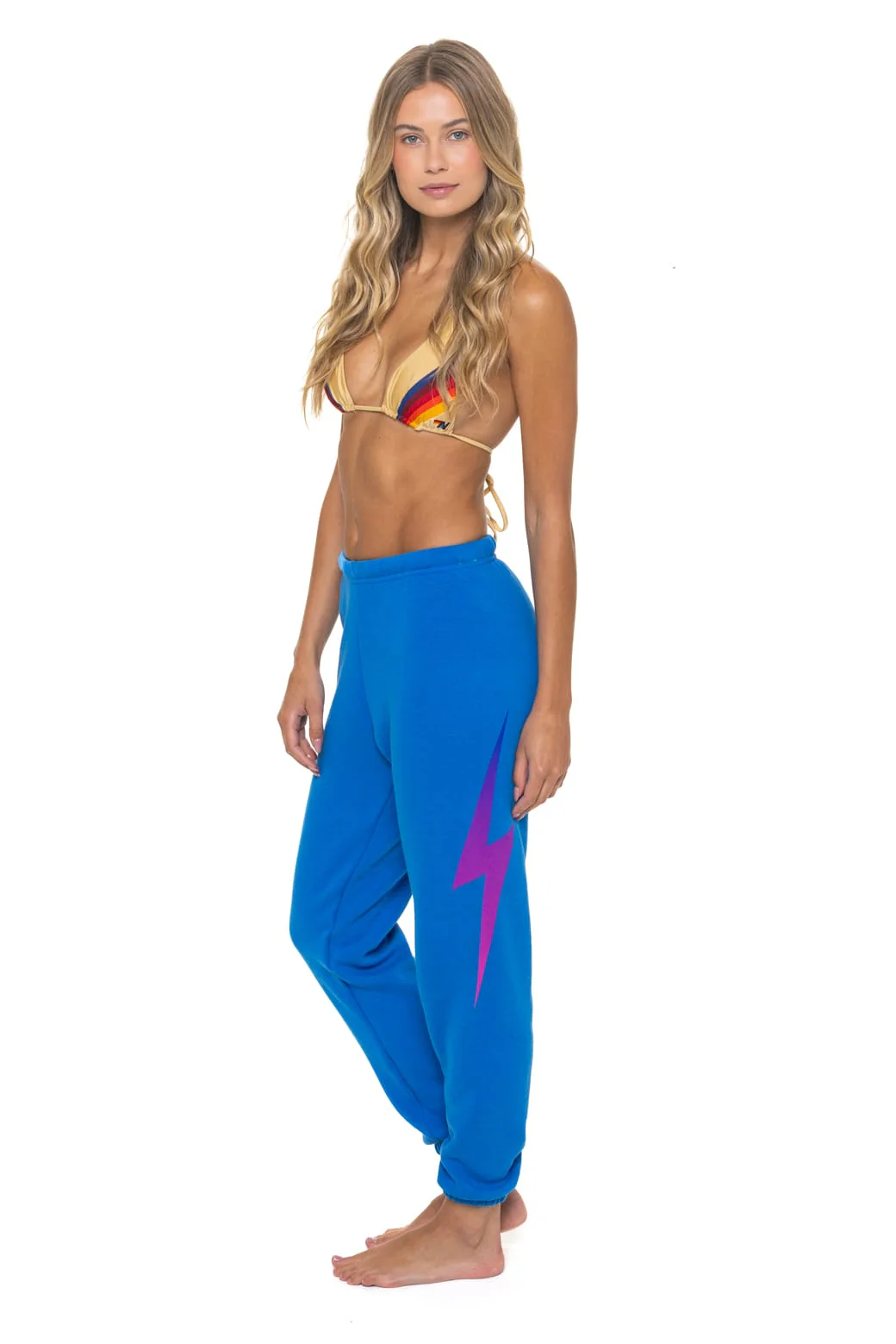 Image of BOLT FADE SWEATPANTS - OCEAN // PINK // PURPLE