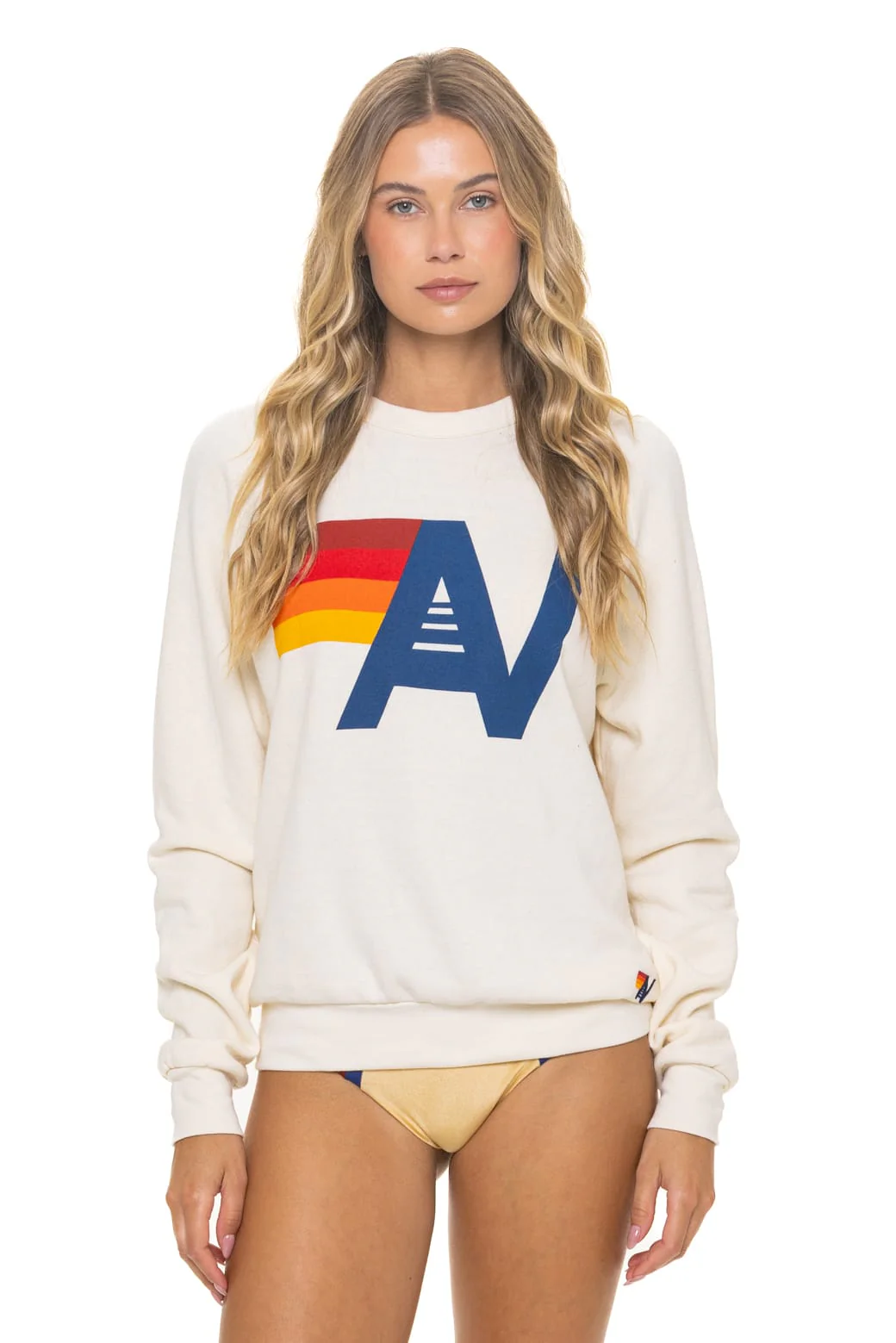 Image of LOGO SWEATSHIRT - VINTAGE WHITE
