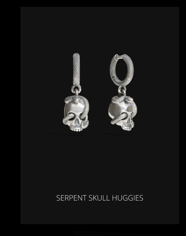Serpent Skull Huggie