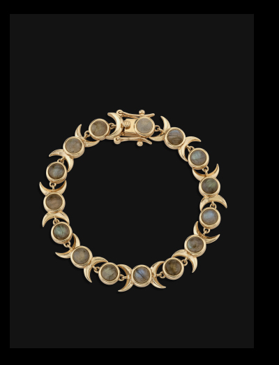 Triple Moon Tennis Bracelet