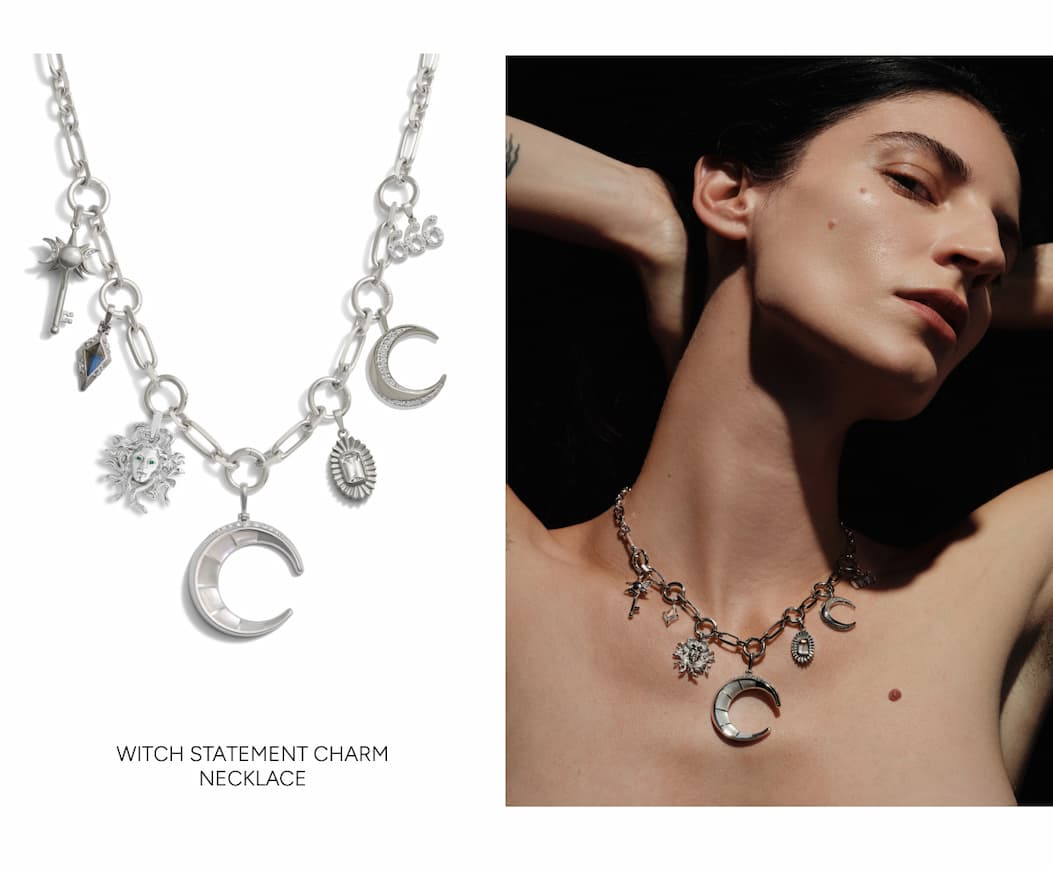Statement Multi Charm Collector Necklace