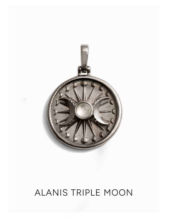Alanis Triple Moon Pendant