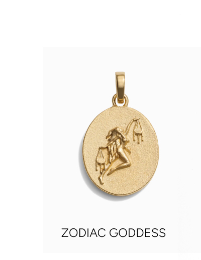5 72 Reviews Zodiac Goddess Pendant + Mini Paperclip Chain