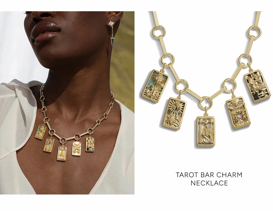 Tarot Bar Charm Necklace