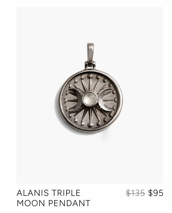 Alanis Triple Moon Pendant