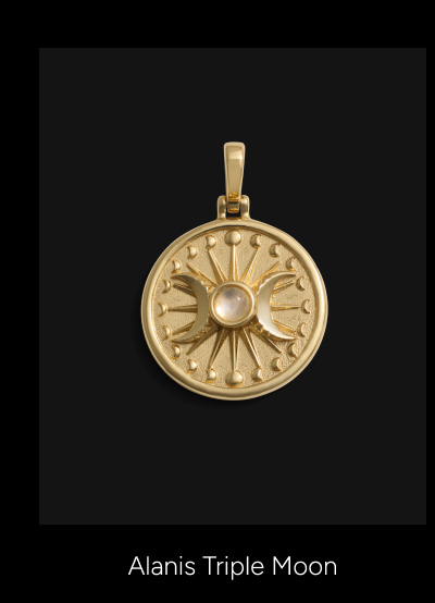 Alanis Triple Moon Pendant