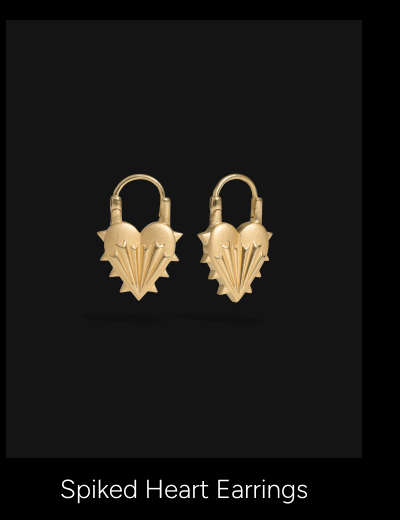 Spiked Heart Earrings