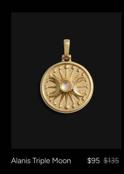 Alanis Triple Moon Pendant