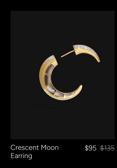 Statement Crescent Moon Earrings