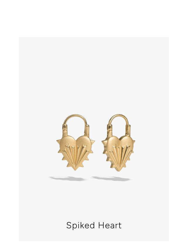 Spiked Heart Earrings