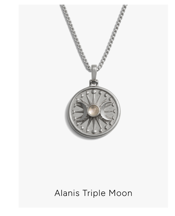 Alanis Triple Moon Necklace