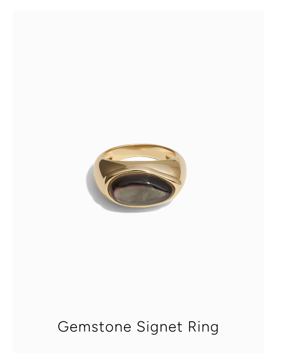 Gemstone Signet Ring