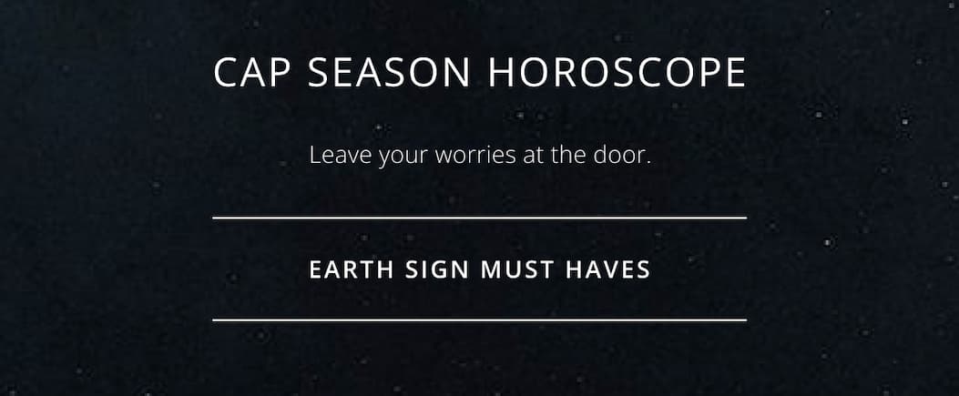 Earth Sign Must Haves