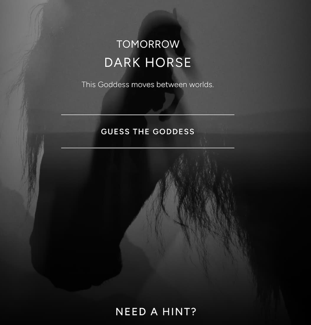 Guess the Goddess – Tomorrow Dark Horse