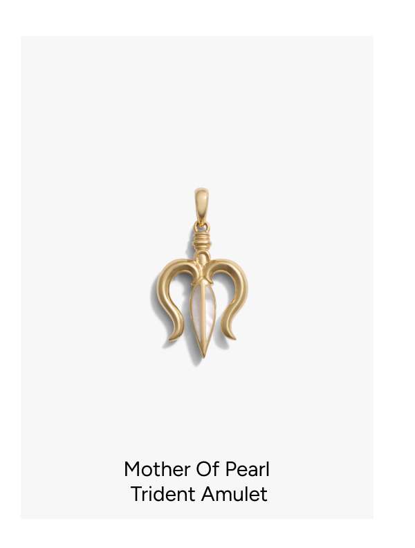 Mother Of Pearl Trident Amulet