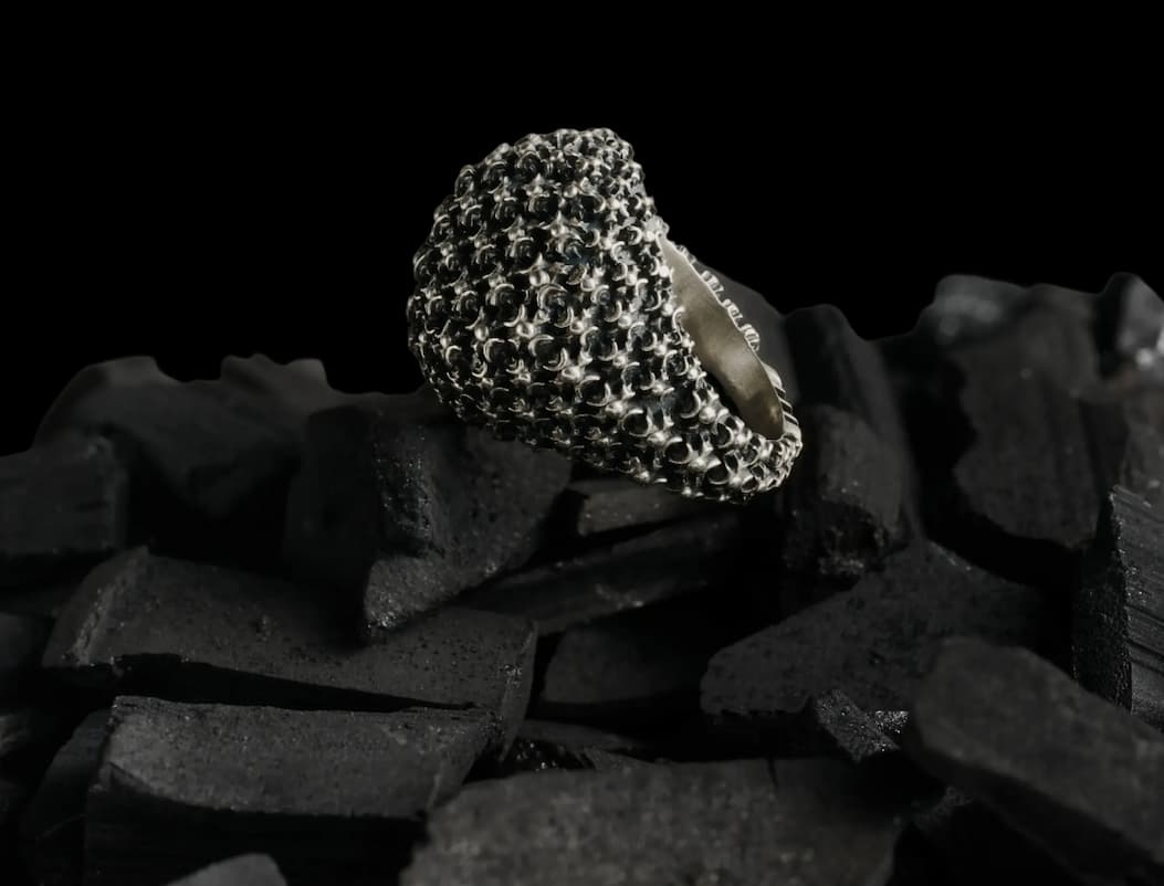 Triple Moon Crest Statement Ring