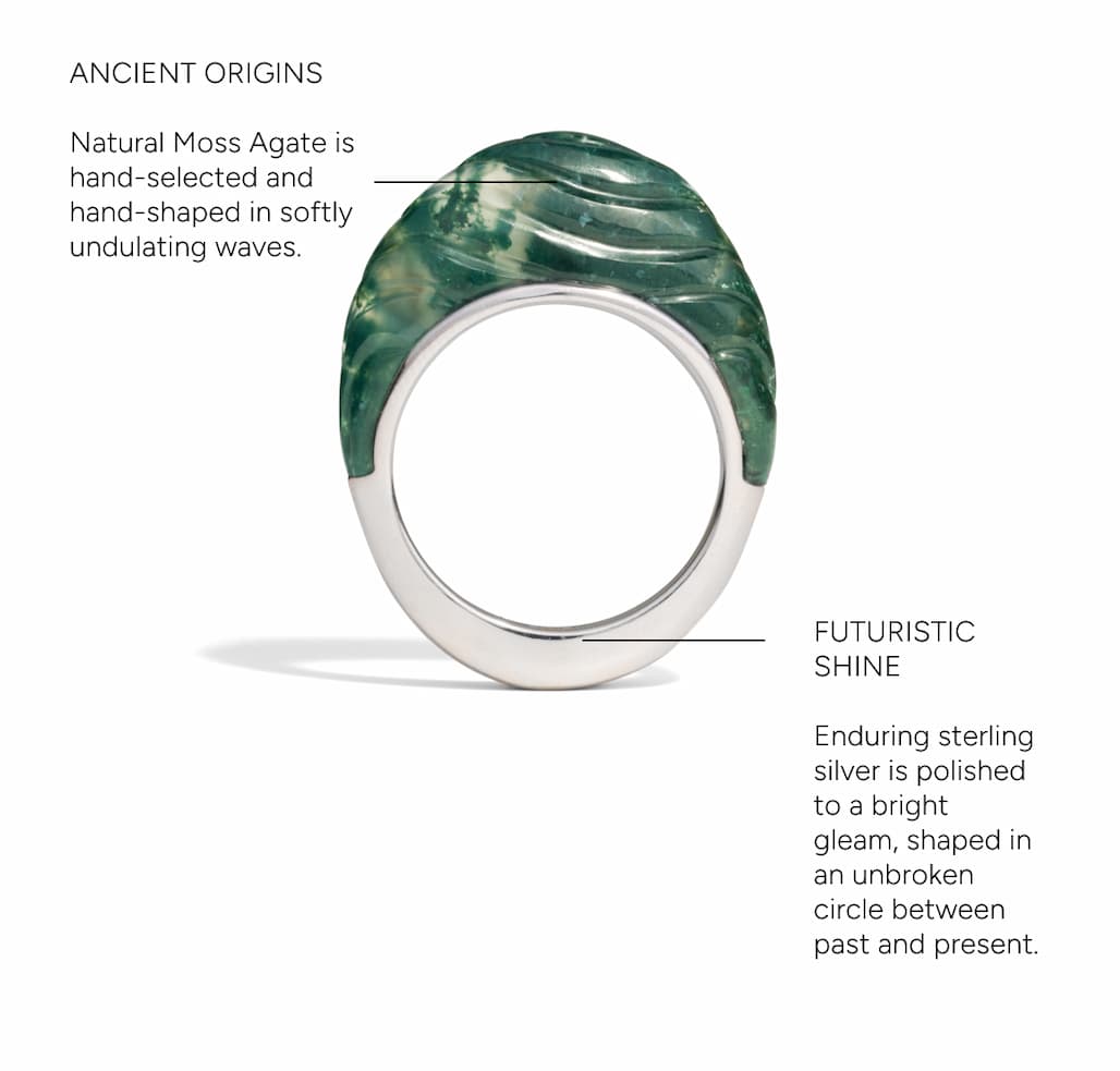 Carved Wave Ring