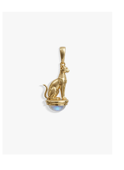 Sacred Cat Cabochon Pendant